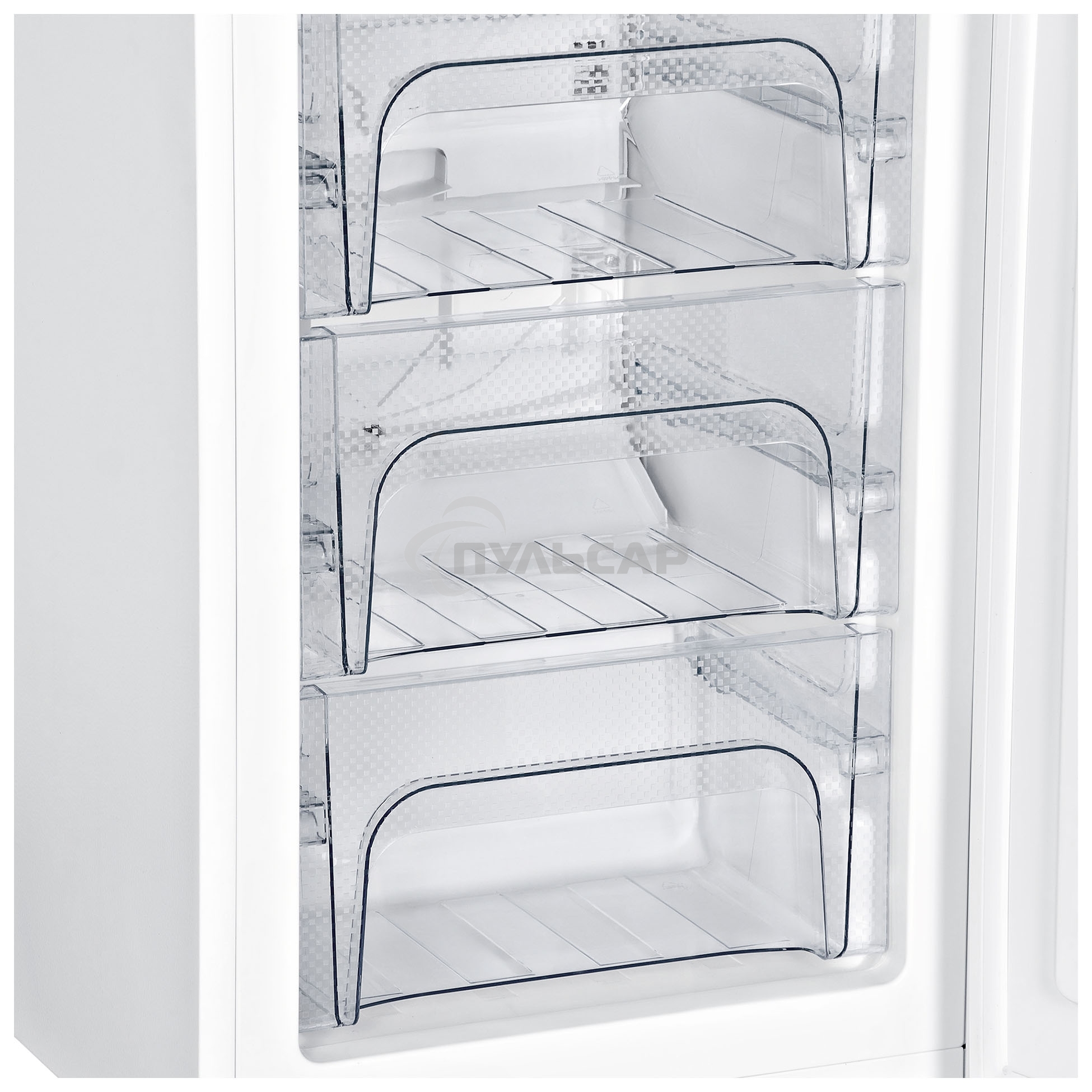 Холодильник Hyundai CC2056FWT белый двухкамерный 129/64л морозилка снизу