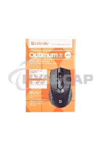 Мышь проводная Defender Optimum MB-270 черный, 1000 dpi, USB, кнопки - 3