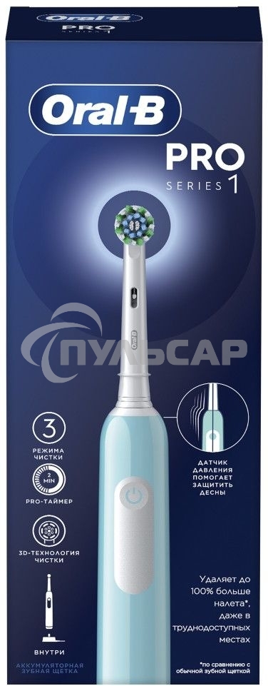 Зубная щетка электрическая Oral-B Cross Action Pro D305.513.3 бирюзовый