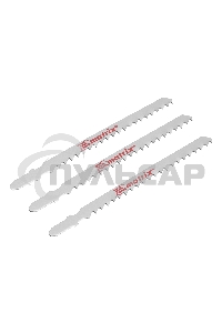 Полотна для электролобзика Matrix по дереву, 3 шт., 90 х 4мм, HCS, EU- хвостовик