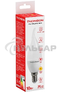 Лампа светодиодная Hiper THOMSON LED TAIL CANDLE 10W 800Lm E14 3000K TH-B2029