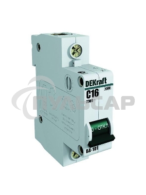 Выключатель автоматический модульный Dekraft 1п C 63А 4.5кА ВА-101 11060DEK