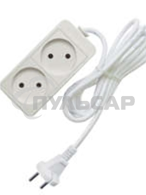 Удлинитель 2х5м без заземл. 10А IP20 2.2кВт Союз 481S-1205