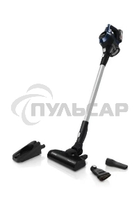 Пылесос вертикальный Bosch Unlimited BCS611P4A POWER FOR ALL 18V синий/черный, питание от аккумулятора, уборка сухая, работа от АКБ max 30 мин