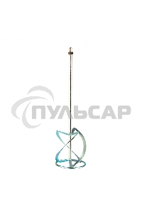 Насадка для миксера, для тяжелых растворов,160 х 590 мм, оцинкованная,хвостовик резьба М14 Сибртех