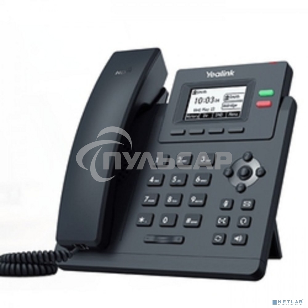Настольный IP-телефон YEALINK SIP-T31W, 2 аккаунта, дисплей 2.3