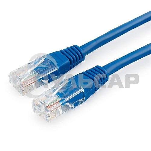 Патч-корд UTP Cablexpert кат.5e 0.25м, литой, многожильный, синий