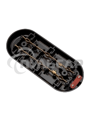 Колодка 3 гнезда карболитовая б/з 16 А, черная Rexant