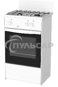 Плита газовая Darina 1AS GM 521 001 W белый/черный, конфорок 2 шт, духовка 45 л, 50 см x 85 см x 41 см