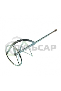 Насадка для миксера, для тяжелых растворов,160 х 590 мм, оцинкованная,хвостовик резьба М14 Сибртех