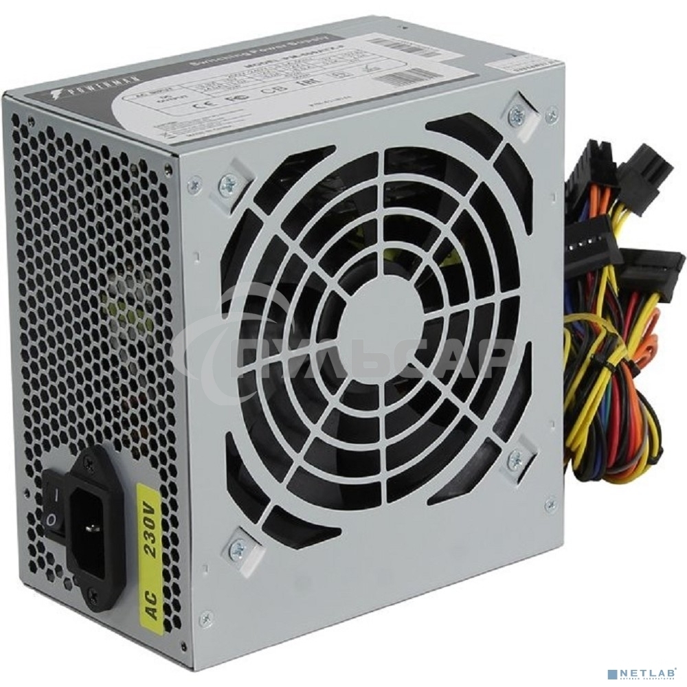 Блок питания Inwin / Powerman PM-500ATX, 500Вт, 80 PLUS, 120мм, серый