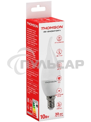 Лампа светодиодная Hiper THOMSON LED TAIL CANDLE 10W 830Lm E14 4000K TH-B2030