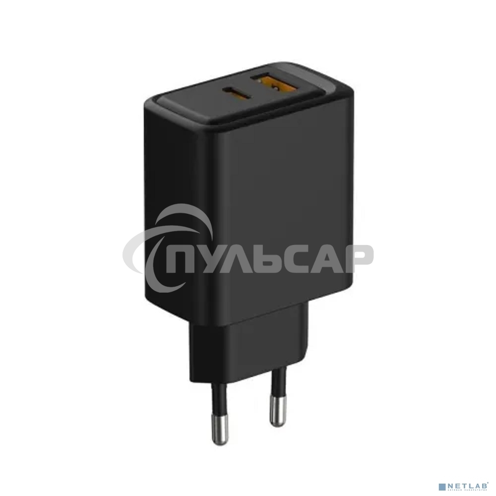 Сетевое зарядное устройство Rexant с портами USB-A и USB-C, 30Вт, черный