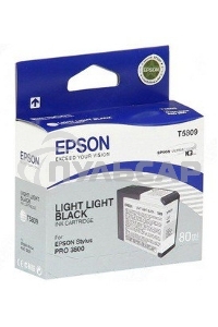 Картридж струйный Epson T5809 (C13T580900) светло-серый (80 мл) для Stylus Pro 3800