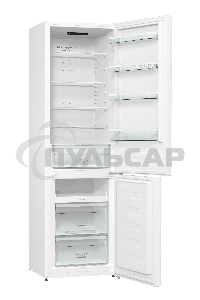Холодильник Gorenje NRK6201PW4 белый двухкамерный 235/96л морозилка снизу