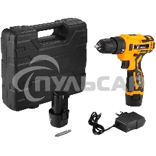 Дрель-шуруповерт Deko Banger, Аккумуляторная, 12В, 2 АКБ, Кейс