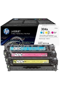 Картридж лазерный комплект HP CF372AM голубой/пурпурный/желтый для Color Laser Jet CP2025, CM2320mfp (3 х 2800)