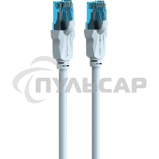 Патч-корд Vention прямой UTP cat.5е, RJ45 - 1м. Серый VAP-A10-S100