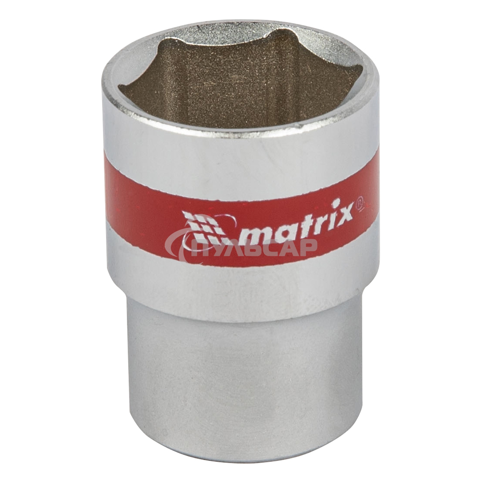 Головка Matrix торцевая 21мм 6-гранная crv под квадрат 1/2'' хромированная