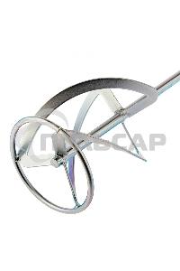 Насадка для миксера, для тяжелых растворов,160 х 590 мм, оцинкованная,хвостовик резьба М14 Сибртех