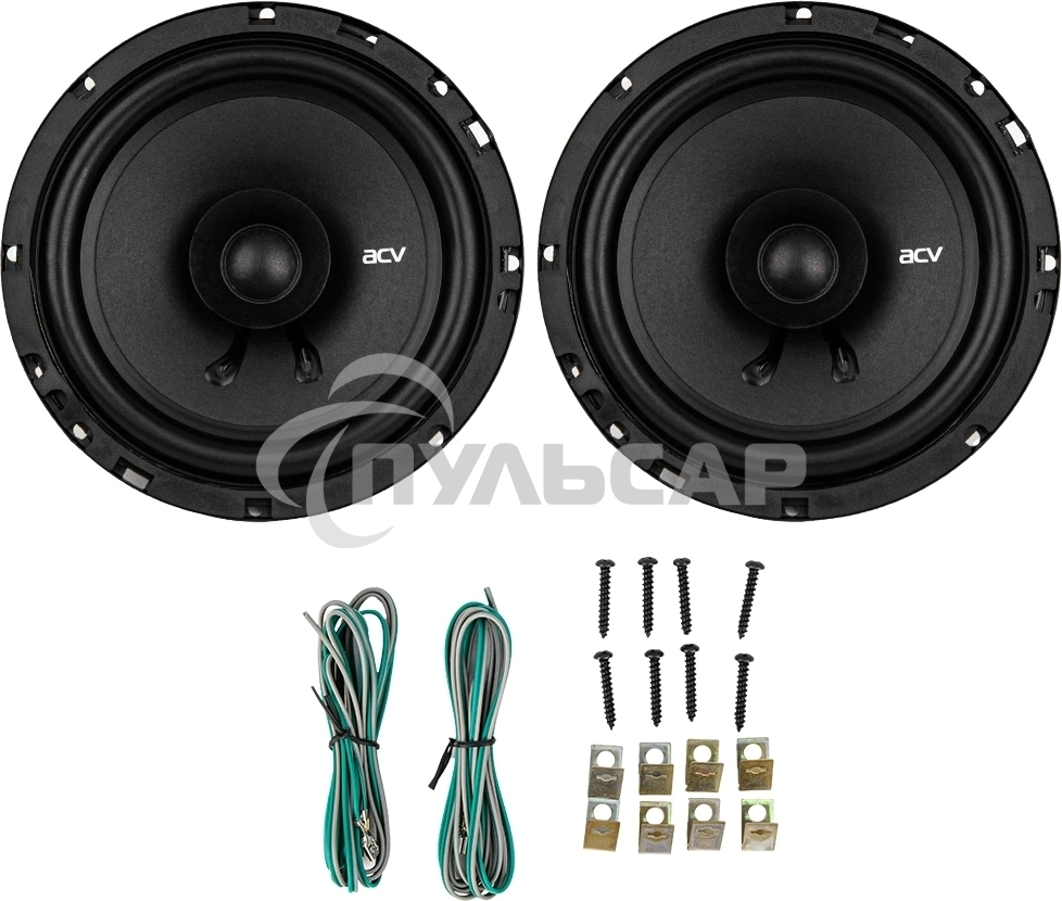 Колонки автомобильные ACV PD-651 BEATS (без решетки) 180Вт 88дБ 4Ом 16см (6.5дюйм) (ком.:2кол.) коаксиальные однополосные
