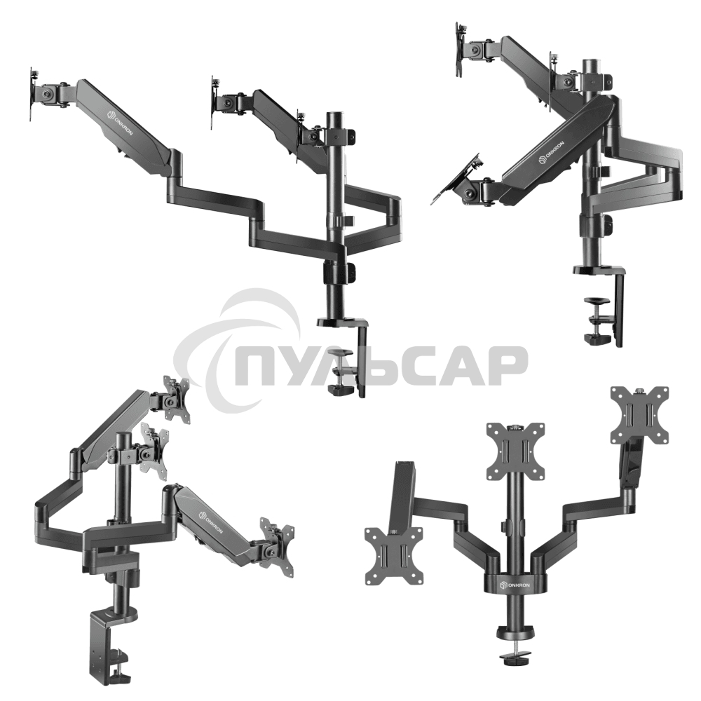 Кронштейн (держатель) ONKRON G280 для трех мониторов 13