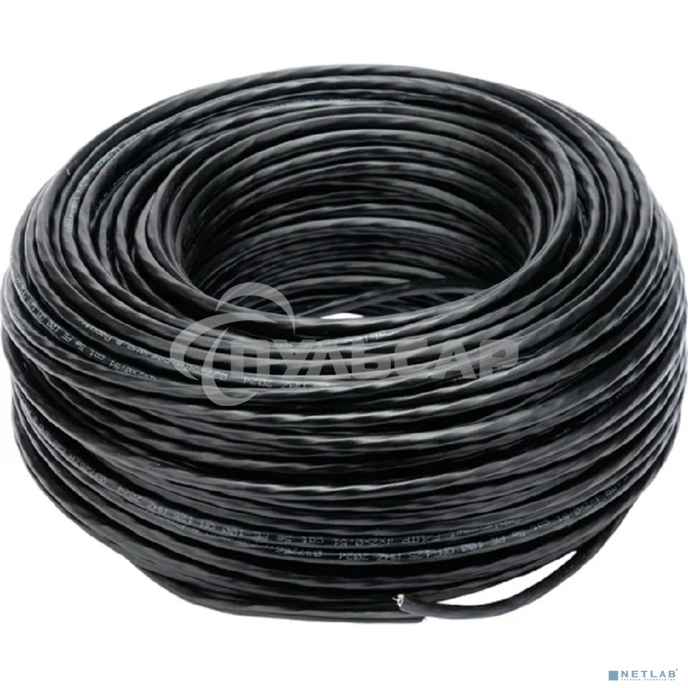 Кабель Cablexpert (RU) FTP indoor 4x2x0.51, медный, кат.5e, однож., 100м, box, серый