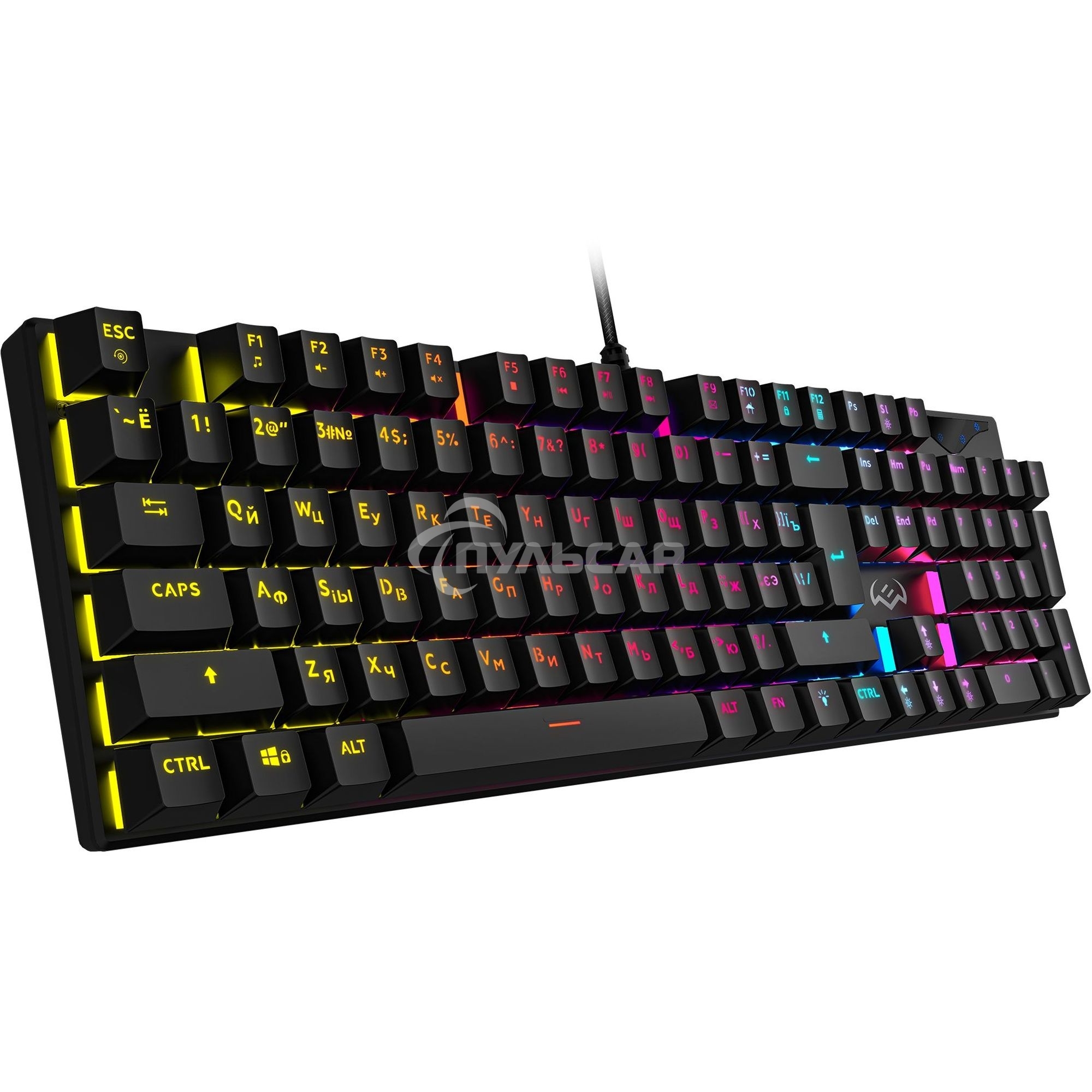 Клавиатура проводная игровая Sven KB-G9300 черная (Outemu Blue switches,104кл., подсветка)