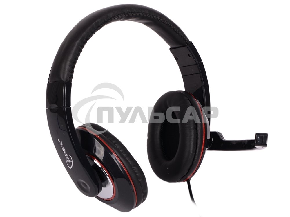 Наушники Gembird MHS-780B Гарнитура стерео черный регулятор громкости