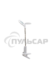 Лупа настольная 3D+12D Rexant с подсветкой 60 LED, прищепка, белая