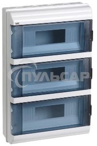 Щит распределительный IEK MKP72-N3-36-55 КМПн-36 IP55 для установки модульных устройств навесной 306мм 108мм 458мм 660B 36мод. пластик IP55 белый (упак.:1шт)