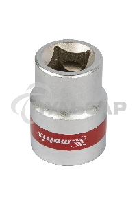Головка Matrix торцевая 21мм 6-гранная crv под квадрат 1/2'' хромированная