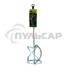 Насадка для миксера, для тяжелых растворов,160 х 590 мм, оцинкованная,хвостовик резьба М14 Сибртех