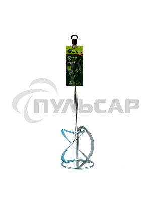 Насадка для миксера, для тяжелых растворов,160 х 590 мм, оцинкованная,хвостовик резьба М14 Сибртех