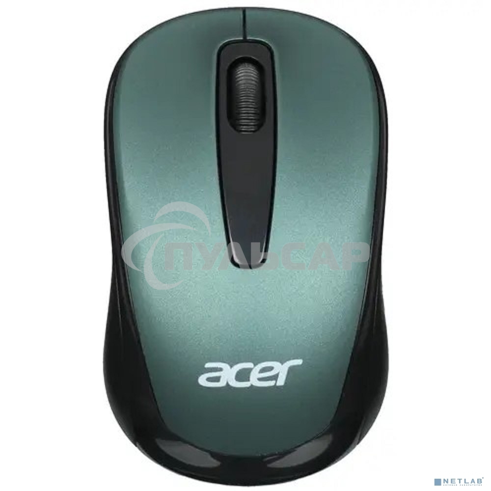 Мышь беспроводная Acer OMR135 зеленый, 1000 dpi, радиоканал, USB, кнопки - 3