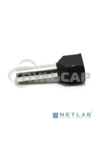 Наконечник-гильза изол. НГИ2 6.0-14 черный (уп.100шт) ИЭК UTE10-D6-0-100