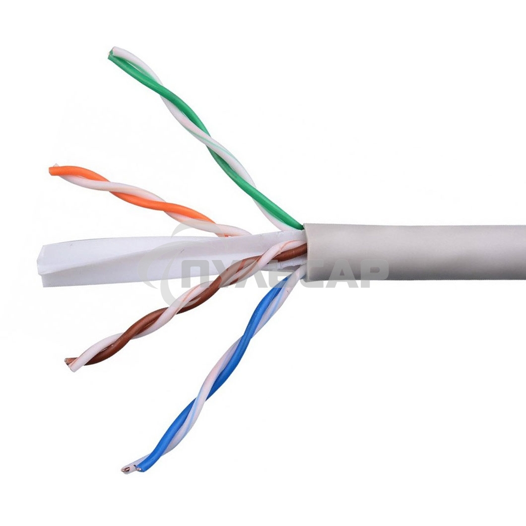 Кабель Cablexpert Россия UPC-6055-4-CU/100, UTP indoor 4x2x0.55, медный, кат.6, однож., 100м, box, серый