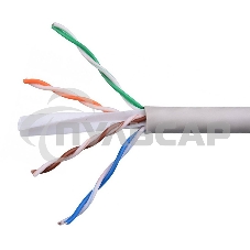 Кабель Cablexpert Россия UPC-6055-4-CU/100, UTP indoor 4x2x0.55, медный, кат.6, однож., 100м, box, серый