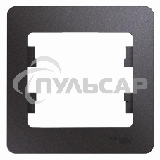 Рамка 1-м Glossa графит SchE GSL001301