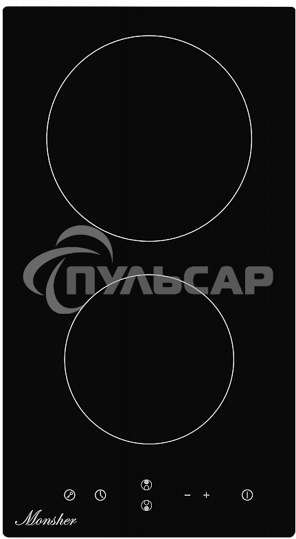 Домино Monsher Домино, Электрическая независимая варочная поверхность стеклокерамическая 