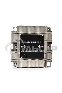 Радиатор для процессора ExeGate ESNK-P0068P.2U.3647.Cu серебристый, алюминий/медь, 205 Вт