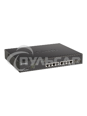 Коммутатор D-Link DGS-1100-10MPPV2/A3A, L2 Smart Switch with 8 10/100/1000Base-T ports and 2 1000Base-X SFP ports (6 PoE ports 802.3af/802.3at (30 W), 2 ports 802.3af/802.3at/802.3bt (90W), PoE Budget 242 W).8K
