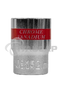 Головка Matrix торцевая 21мм 6-гранная crv под квадрат 1/2'' хромированная