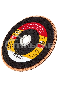 Круг лепестковый торцевой КЛТ-1, зернистость Р 80, 180 х 22,2 мм Россия