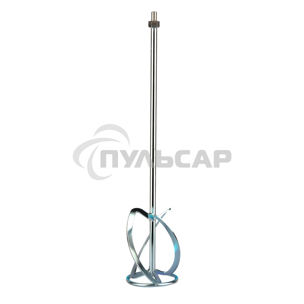 Насадка для миксера, для легких растворов,120 х 590 мм, оцинкованная,хвостовик резьба М14 Сибртех