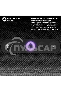 Умная колонка Yandex Стрит Алиса черный 30W 2.0 BT/Wi-Fi 10м 3300mAh (YNDX-00030BLK)