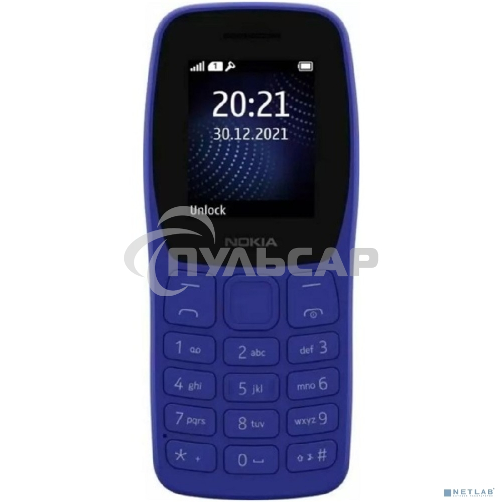 Мобильный телефон NOKIA 105 TA-1423 SS EAC2+ синий