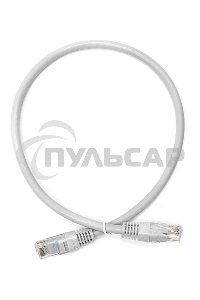 Патч-корд Lanmaster UTP TWT-45-45-0.5/6-GY вилка RJ-45-вилка RJ-45 кат.6 0.5м серый ПВХ