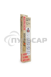 Сетевой фильтр Гарнизон ЕНLW-4 0,5 м 5 розеток белый 