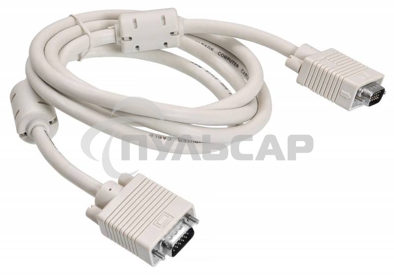 Кабель VGA Buro CAB016S-06 VGA HD15 (m)/VGA HD15 (m) 1.8м феррит.кольца